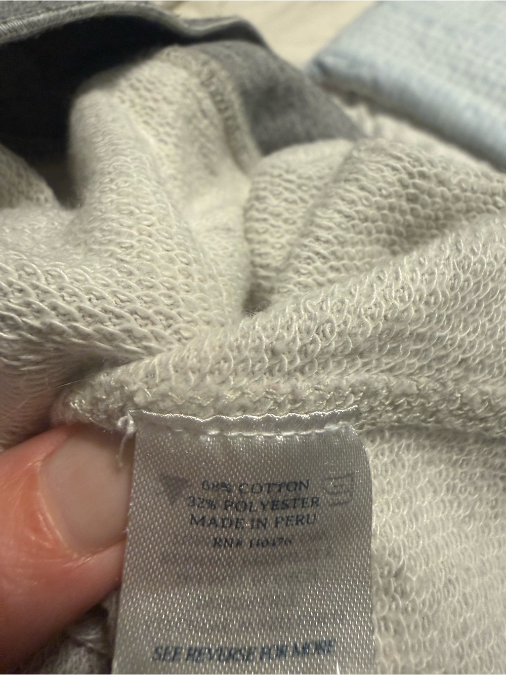 Faherty Men’s Heather Gray Crewneck Sweatshirt Size L - Picture 8 of 8